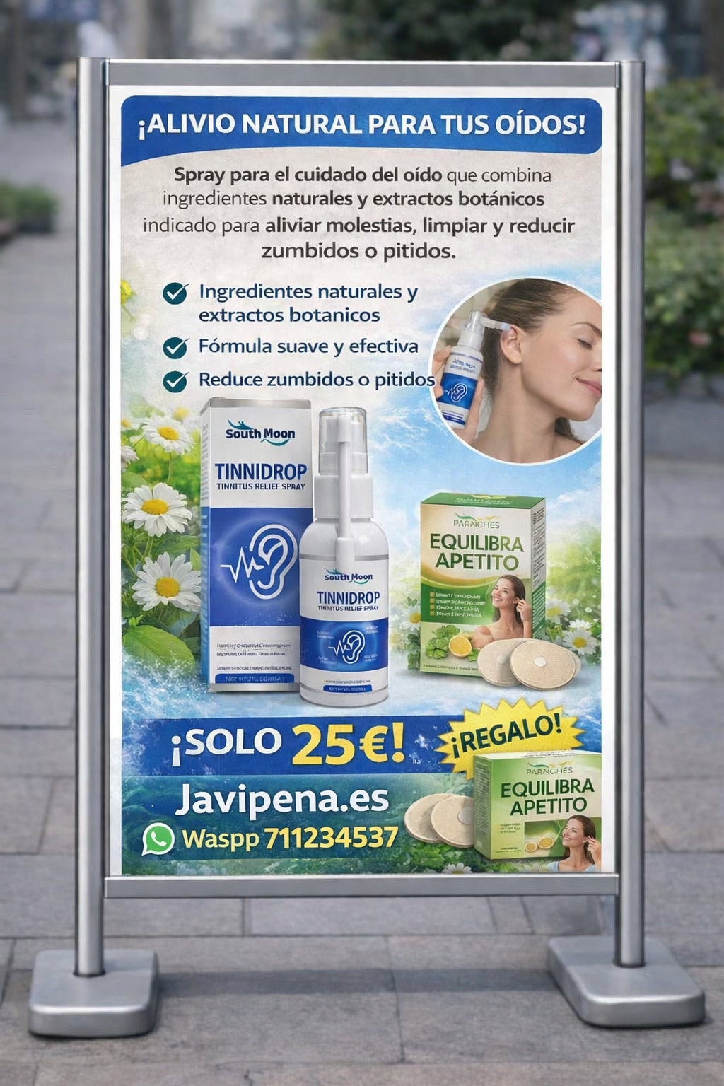 Spray tratamiento oidos