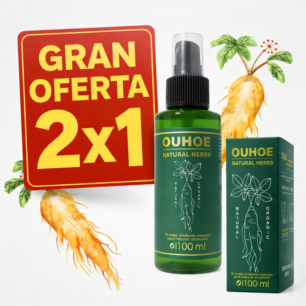Spray para crecimiento del cabello de ginseng